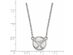 14k White Gold NHL Buffalo Sabres Small Necklace, 18 Inch