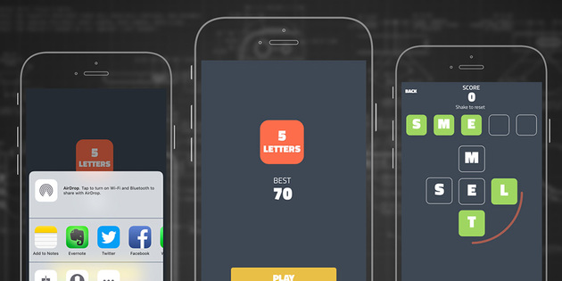 5 Letters: iOS 10 Word Game App Template