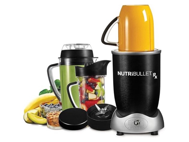 NutriBullet Single & Family Sized Hands Free Smart Technology Blender - Black (New, Damaged Retail Box)