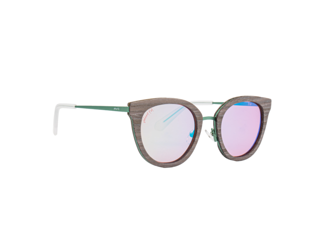 Troi Sunglasses Teal / Blue Green Retro Polarized