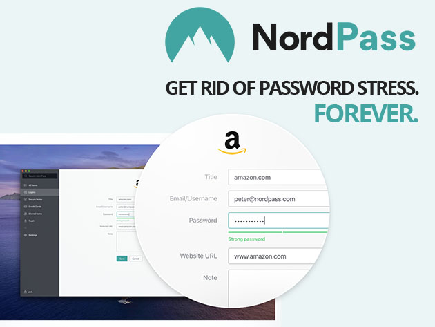 NordPass Password Manager: 2-Yr Subscription