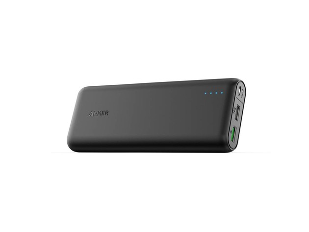 Anker PowerCore 20000 mAh High Capacity Powerbank with Qualcomm Quick Charge 3.0, Charge Your Devices Upto 80% in Just 35 Minutes, Black (New Open Box)