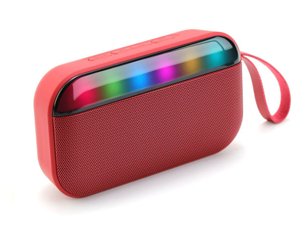 3-in-1 Jukebox Radio Subwoofer Bluetooth Speaker (Light Cherry Red)