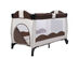 Costway Coffee Baby Crib Playpen Playard Pack Travel Infant Bassinet Bed Foldable - Coffee