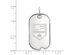 Sterling Silver NHL Los Angeles Kings Dog Tag Pendant