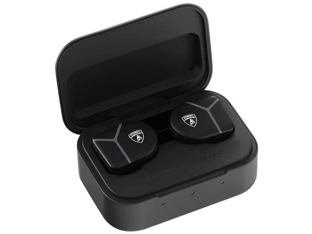 Master and Dynamic MW07 Plus True Wireless Earphones - Lamborghini 3 - Black/Black - Certified Refurbished Brown Box