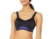 Freya Womens Underwire Crop Top Sports Bra with Molded Inner,34H-Electric Black