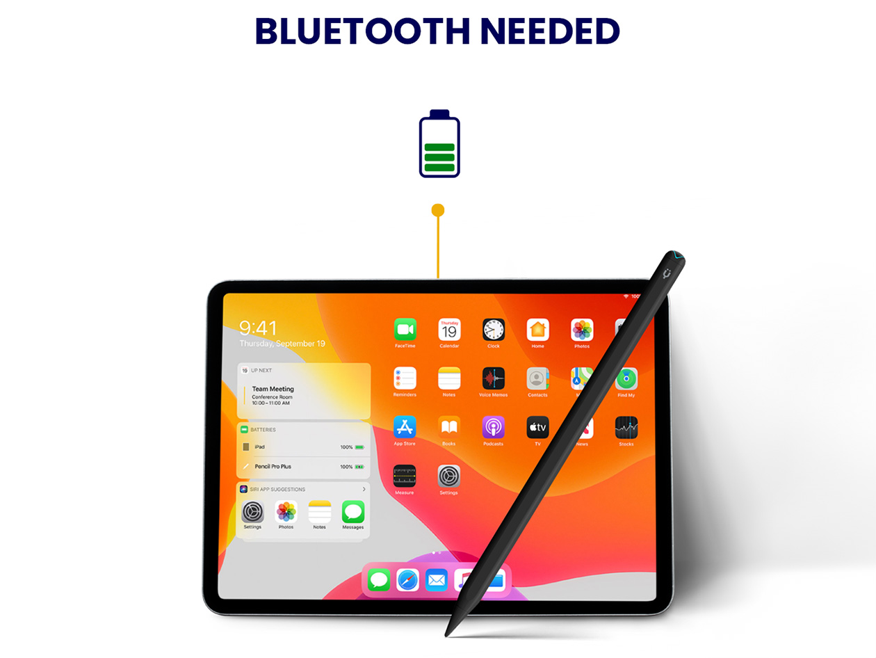 Tinymoose Pencil Pro Plus for iPad with Wireless Charging (Black)