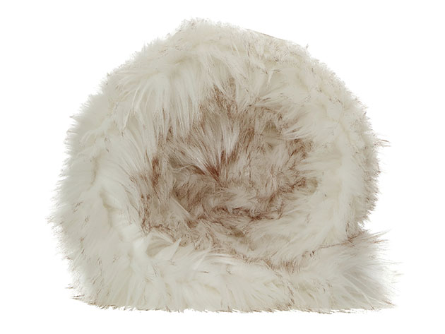Cozy Tyme Odette Faux Wolf Fur Throw (Brown/50"x60")
