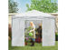 Costway 10'x10' Portable Walk-in Greenhouse Pop-up Folding Plant Gardening W/Window - White