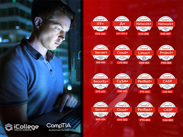 Be a Certified CompTIA Professional w/ 15 Expert-Led Prep Courses on CompTIA-Focused Topics