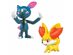 Pokemon 2-Pk Small 2" Toy Plastic Action Figure - Fennekin vs. Sneasel