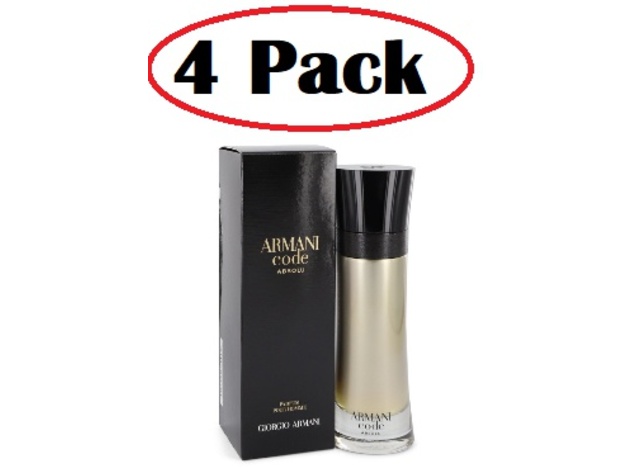 4 Pack of Armani Code Absolu by Giorgio Armani Eau De Parfum Spray 3.7 oz