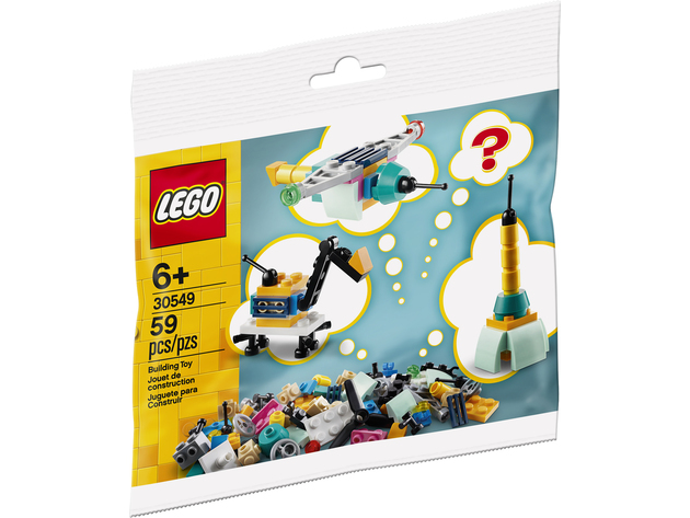 LEGO Classic Build Your Own Vehicles, Make It Yours Building Kit, Let Young Fans Build a Helicopter, Drone and Other Fun Vehicles, 59 Pieces