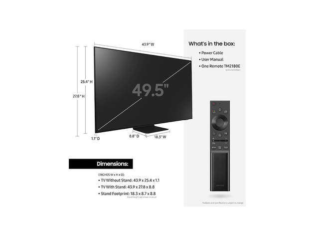 Samsung QN50QN90A 50 inch QN90A Neo QLED 4K Smart TV