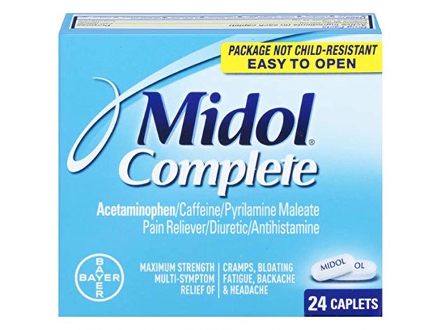 Midol Complete Menstrual Pain Relief Acetaminophen Caplets, 24 CT