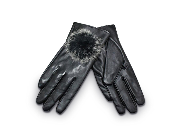 iPM Touchscreen Gloves (Women's Faux Fur & Pom-Pom)