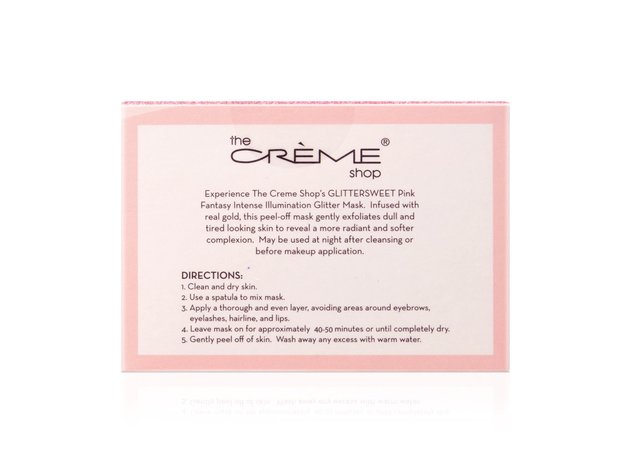 The Creme Shop Glitter Sweet, Intense Illumination Skin Care Facial Glitter Mask, Helps Reveal a More Radiant and Softer Complexion, 3.17 oz.