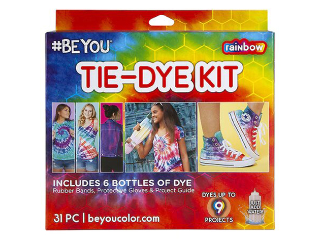 Duncan #BEYOU Tie Dye Kit Assortment with Six Easy-Squeeze Bottles, Perfect For Solo Projects and Family Fun, 5 Colors