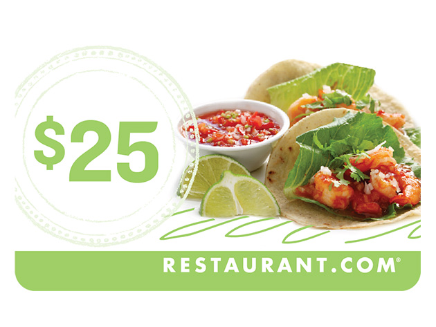 $25 Restaurant.com eGift Card