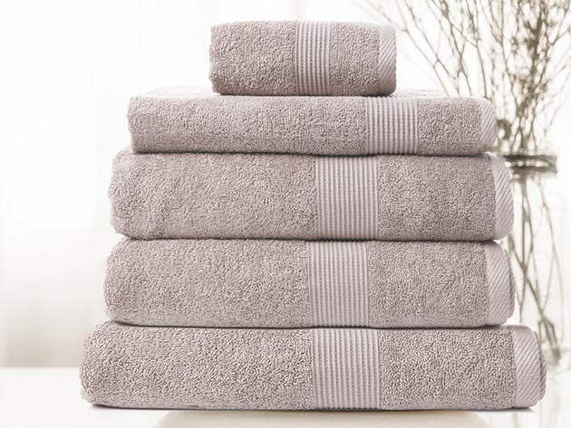 Royal Comfort Cotton Bamboo Towel 4pc Set - Seaholly