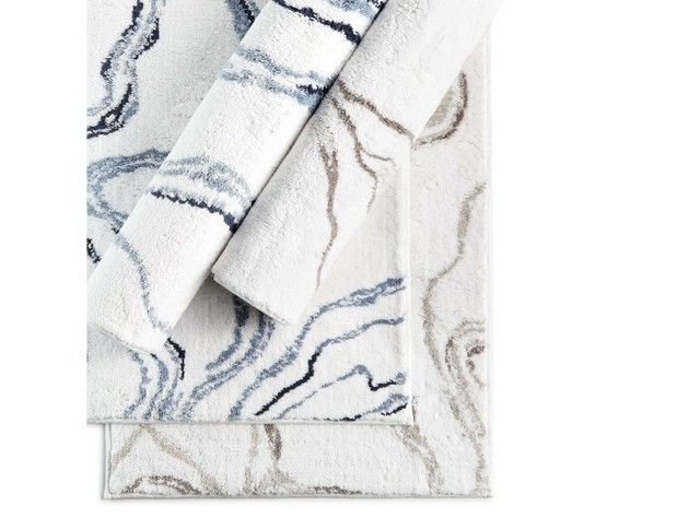 Hotel Collection Marble Tufted 22" x 36" Cotton Bath Rug Beige