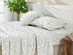 4-Piece Floral Print Microfiber Sheet Set (Green/Queen)