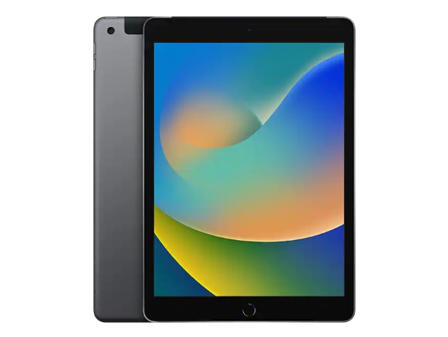 Apple iPad 10.2" (2021) 9th Gen 64GB Wi-Fi & Cellular Unlocked Space Gray (Refurbished)
