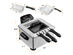 Costway Electric Deep Fryer 5.3QT/21-Cup Stainless Steel 1700W w/ Triple Basket - Black/Silver
