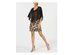 Connected Apparel Women's Soutache Capelet Dress Black Size 6"