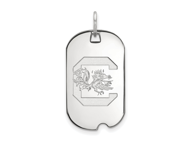 Sterling Silver South Carolina Dog Tag Pendant