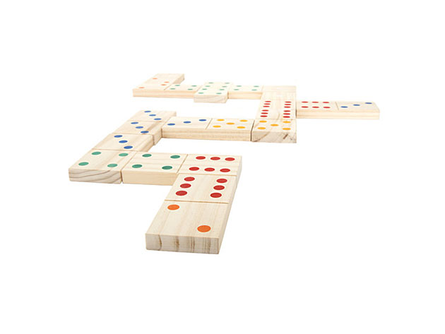 Hey! Play! Giant Wooden Domino: Set of 28