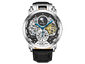 Menai Automatic 47mm Skeleton Dual Time Watch - Black Dial