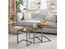 Costway 3 Pcs Nesting Coffee End Table Set Stacking Side Nightstand Living Room Office - As the picture shows