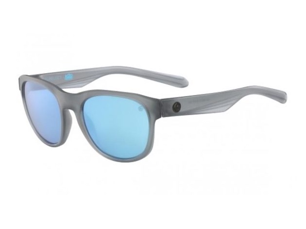 Dragon Alliance Subflect H2O Polarized Sunglasses Crystal Grey Frame with Blue Lens - Grey