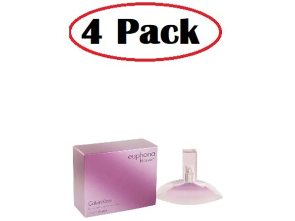 4 Pack of Euphoria Blossom by Calvin Klein Eau De Toilette Spray 1