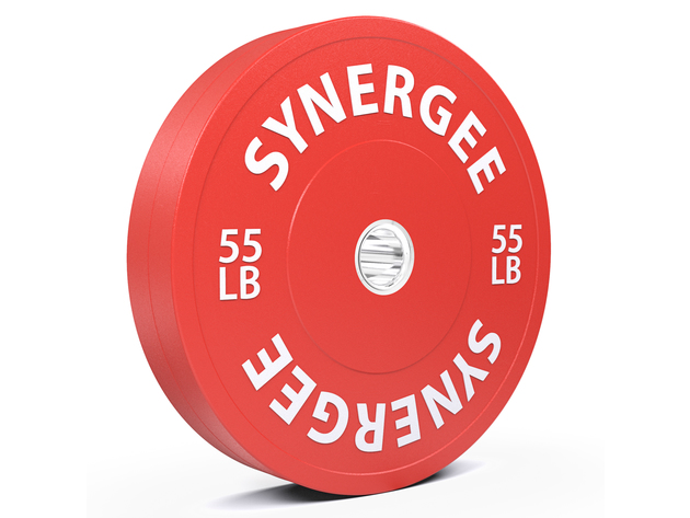 Synergee Color Bumper Plates - 55lb Single