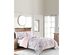 Colesville 3 Piece Floral Design Comforter Sets, Size: Twin, 100% Polyester, Blush Ground