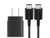 Cellvare Oem 25W USB-C Super Fast Charging Wall Charger with USB-C to USB-C Cable - Black