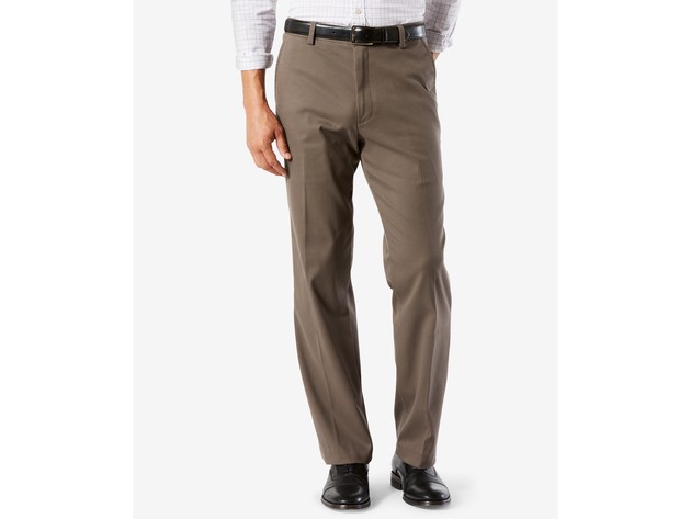 Dockers Men's Easy Classic Fit Khaki Stretch Pants Dark Pebble Size 40x32