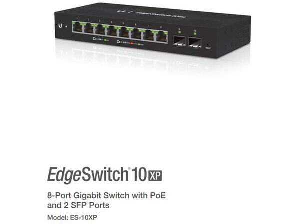 Ubiquiti Networks EdgeSwitch ES 10XP, Managed 10-Port Gigabit