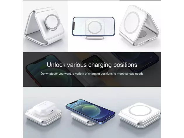 3 in 1 Foldable Magnetic Wireless Charger for iPhone