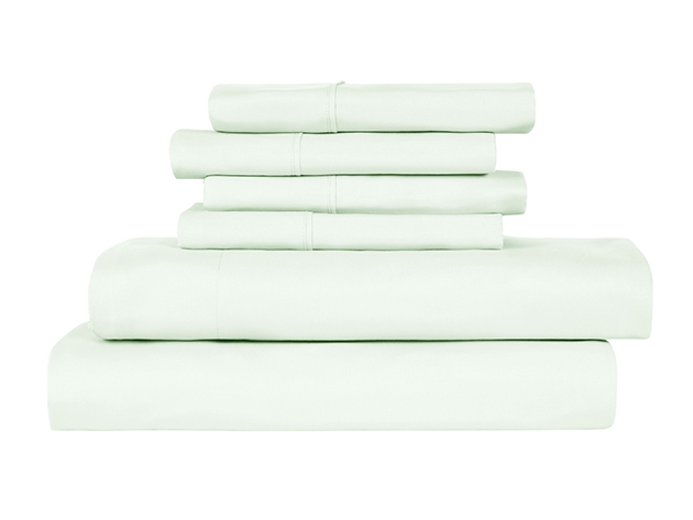 6-Piece Bamboo-Blend Comfort Luxury Sheet Set (Mint/Full)