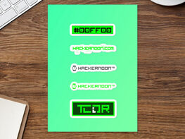 Hacker Noon Sticker Sheet