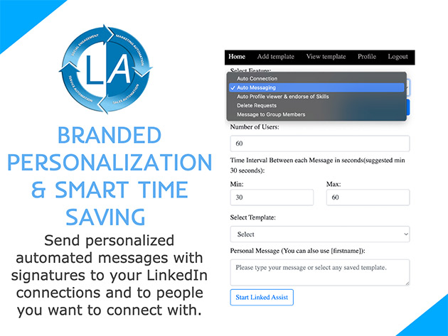 Linked Assist Marketing Tool: Lifetime Subscription