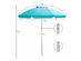 Costway 6.5FT Patio Beach Umbrella Sun Shade Tilt W/Carry Bag Blue