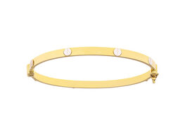 Christian Van Sant Italian 14k Yellow & White Gold Bracelet - CVB9LRI