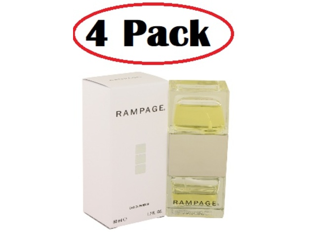 4 Pack of Rampage by Rampage Eau De Parfum Spray 1.7 oz