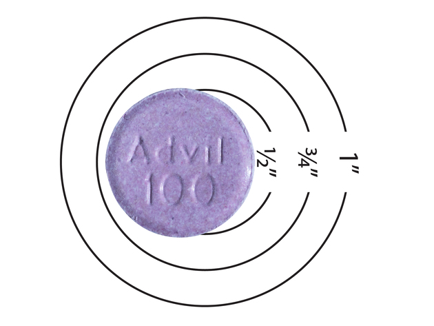 Advil Junior Strength Fever Reducer/Pain Reliever Chewable Tablets Grape, 100 mg, 24 Count