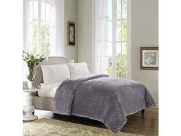 500 Series Solid Ultra Plush Blanket Silver Gray King